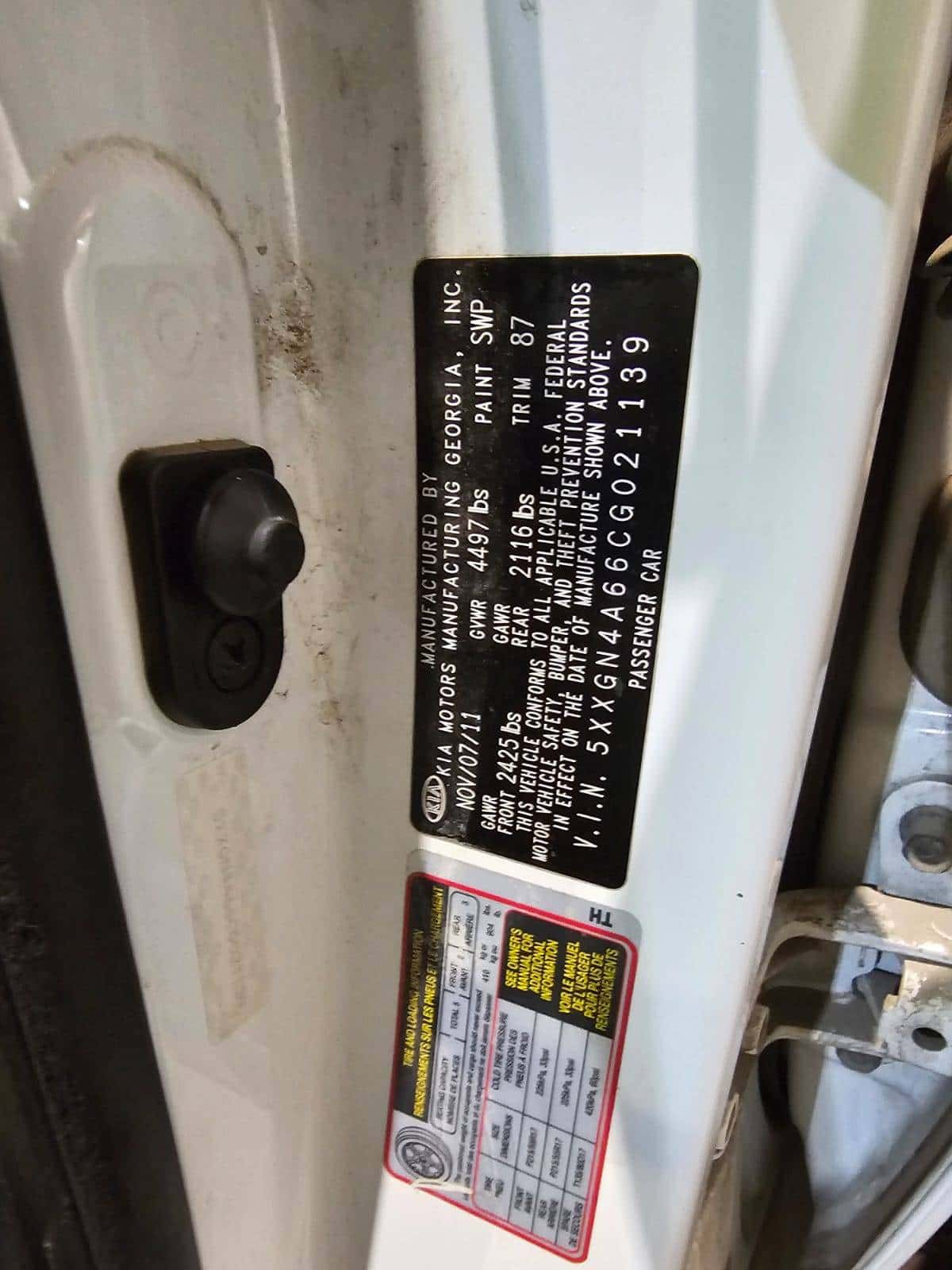 KIA OPTIMA 2012 thumbnail 7