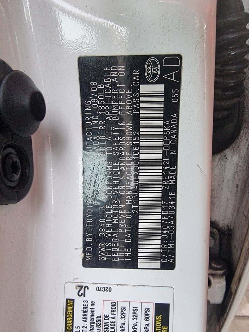 TOYOTA COROLLA 2009 thumbnail 6